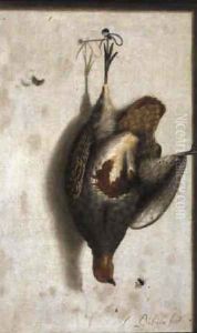 Trompe-l'oeil mit Fasan by Cornelis Biltius