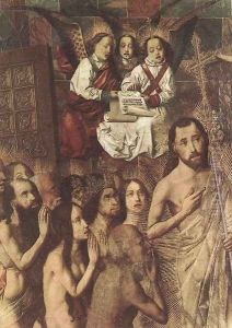 Christ Leading the Patriarchs to the Paradise (detail) c. 1480 by Bartolome Bermejo