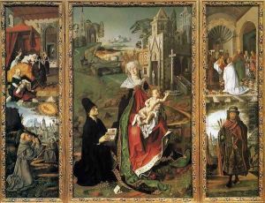 Retable of the Virgin of Montserrat c. 1485 by Bartolome Bermejo