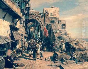 A Street Scene in Jaffa 1890