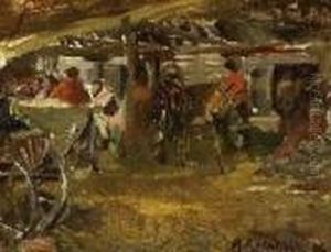 Abram Efimovich Arkhipov . Market Day by Abram Efimovich Arkhipov