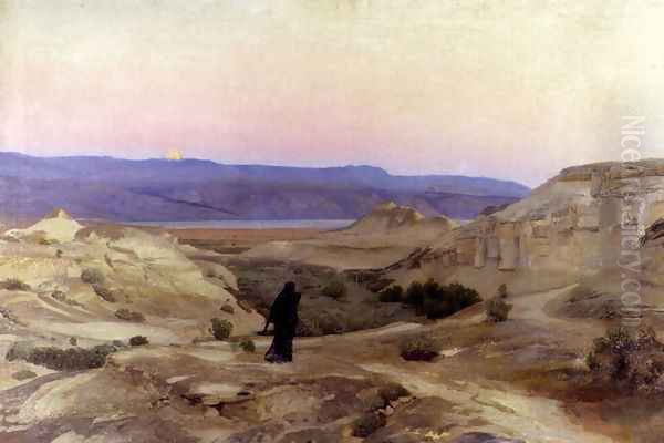 Totes Meer Mit Moabitergebirge, Abendstimmung - view 1