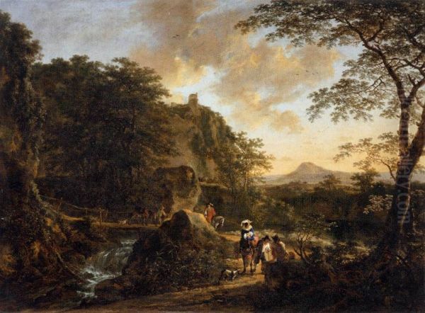 Landscape with a Peasant Woman on a Mule - view 1