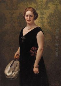 Dama Con Ventaglio by Raffaele Armenise