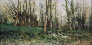 A Orillas Del Rio (by The Riverbank) by Jose Armet Y Portanell