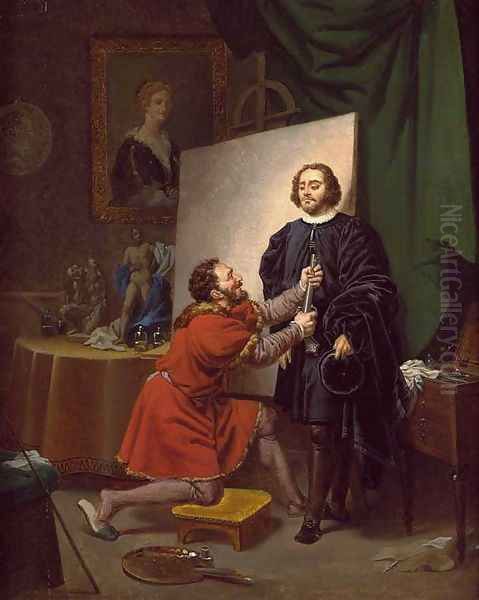 Aretino in the Studio of Tintoretto c. 1822 - view 1