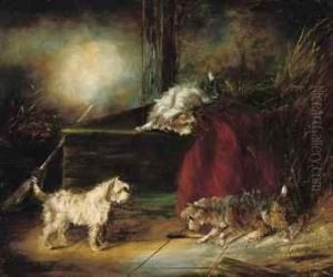 Terriers Ratting by George Armfield