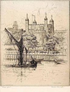 Tower Of London #1st State by Caroline Helena Armington