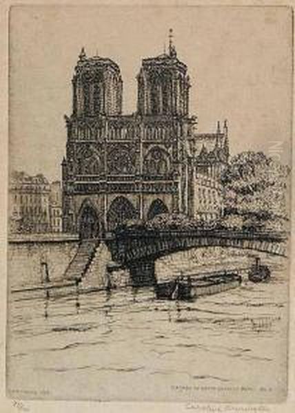 Facade De Notre Dame De Paris No. 2 #75/100 - view 1