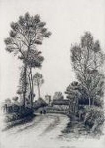 Une Route A Dives-sur-mer by Caroline Helena Armington