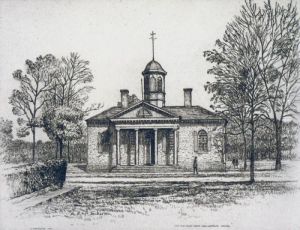 The Old Court House, Williamsburg, Virginia by Caroline Helena Armington