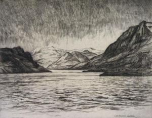 The Falls At Stora, Sweden by Caroline Helena Armington