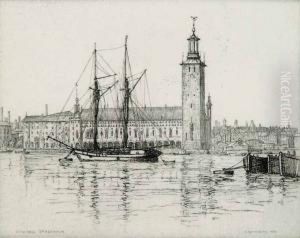 City Hall, Stockholm #trial Print 3/4 by Caroline Helena Armington