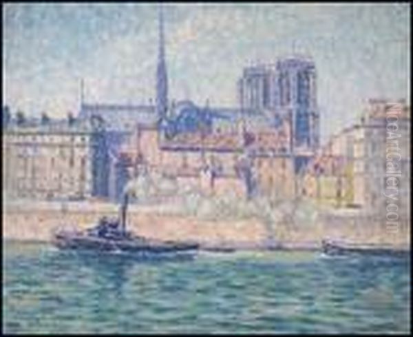 Les Tours De Notre Dame Et Le Quai Aux Fleurs, Paris - view 1