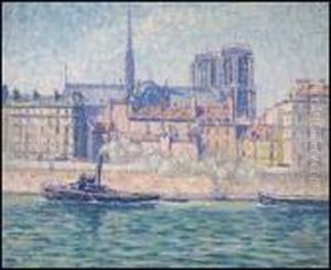 Les Tours De Notre Dame Et Le Quai Aux Fleurs, Paris
