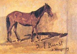 Study of a Horse by Josef von Brandt