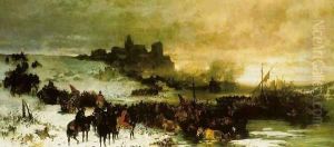 Czarniecki at the battle of Koldynga by Josef von Brandt