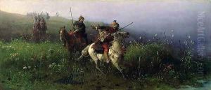On Reconnaissance 1876 by Josef von Brandt