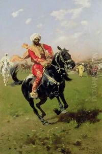 Testing the Mount, c.1900 by Josef von Brandt