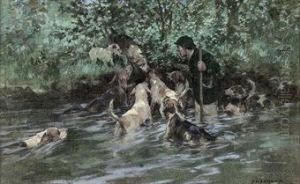 Otter Hounds by George Denholm Armour