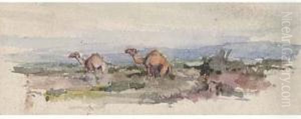 A Folio Of Various Pencil And Watercolour Studies Including Caricatures And Cartoons - view 1