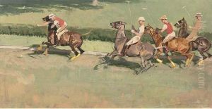 A Game Of Polo by George Denholm Armour