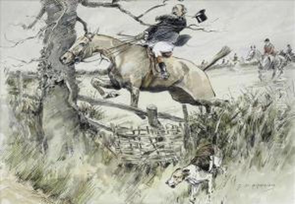 A Foxhuntingscene, An Exchange Of Hospitality - view 1