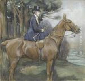 A Foxhuntingscene, An Elevated View