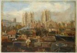 Bristol Cathedral by Francis Abel William Armstrong