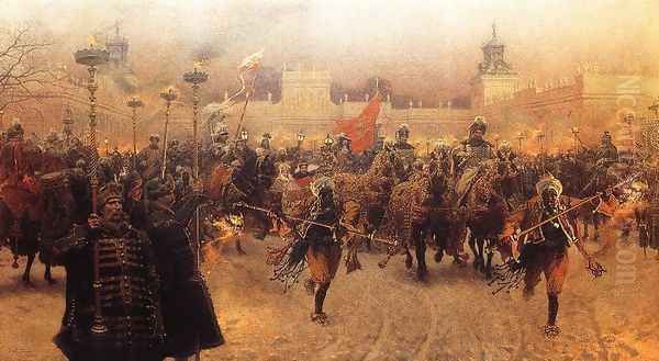 Wyjazd z Wilanowa Jana III Sobieskiego z Marysienka - view 1