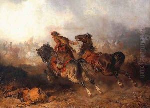 Luzak, podprowadzanie konia do bitwy