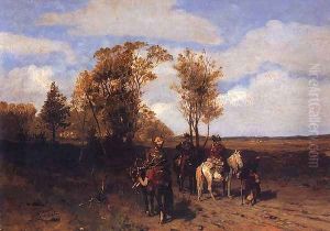 Kazakhs pytajacy on the way