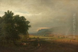 Blick Auf Die Burg Regenstein Im Harz by Albert Arnz
