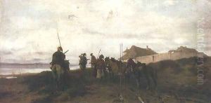 Zwiad kozacki by Josef von Brandt