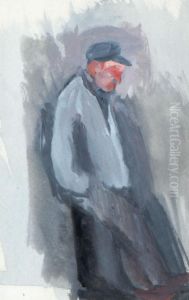 Studie Av En Arbetare by Ivar Arosenius