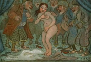 Susanna Och Gubbarna by Ivar Arosenius