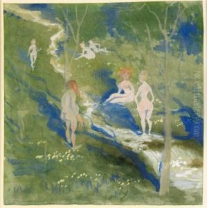 Faun Och Nymfer by Ivar Arosenius