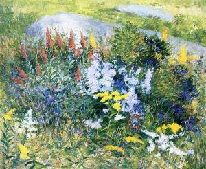 Rock Garden at Giverny 1897 by John Leslie Breck