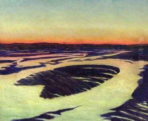 The Dragon in Winter, Essex by John Leslie Breck