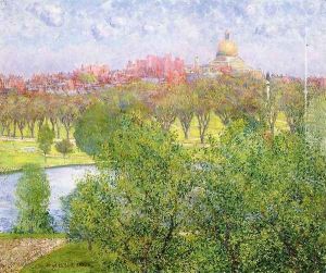 The Gilded Dome, Spring by John Leslie Breck