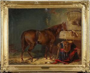 Hast I Stallmiljo, Ej Signerad by John Arsenius