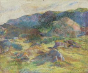 Mountainous Landscape by Berthe Art