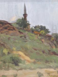 Landscape With Mosk by Constantin Artachino