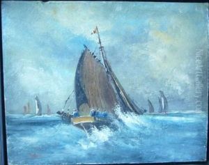 Marine. by Louis Artan De Saint-Martin