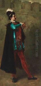 A Cavalier drawing his sword