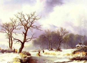 A Winter Landscape by Willem Bodemann