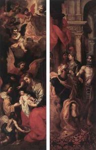 Wings Of An Altarpiece 1620 by Hendrik van Balen