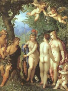 The Judgement of Paris 1599 by Hendrik van Balen