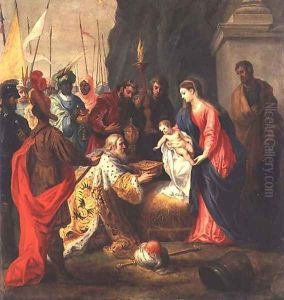 Adoration of the Magi by Hendrik van Balen