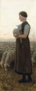 Return Of The Flock by David Adolf Constant Artz